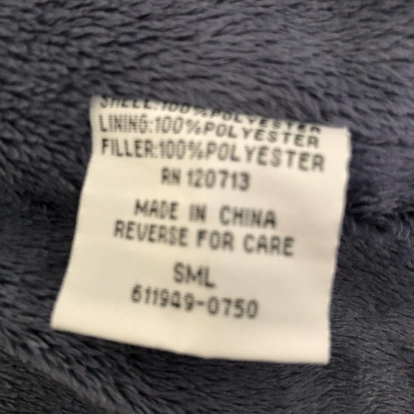 Totes Women’s Size S Rain Jacket Waterproof Windproof Quilted Fleece Lined Blue - Picture 6 of 9